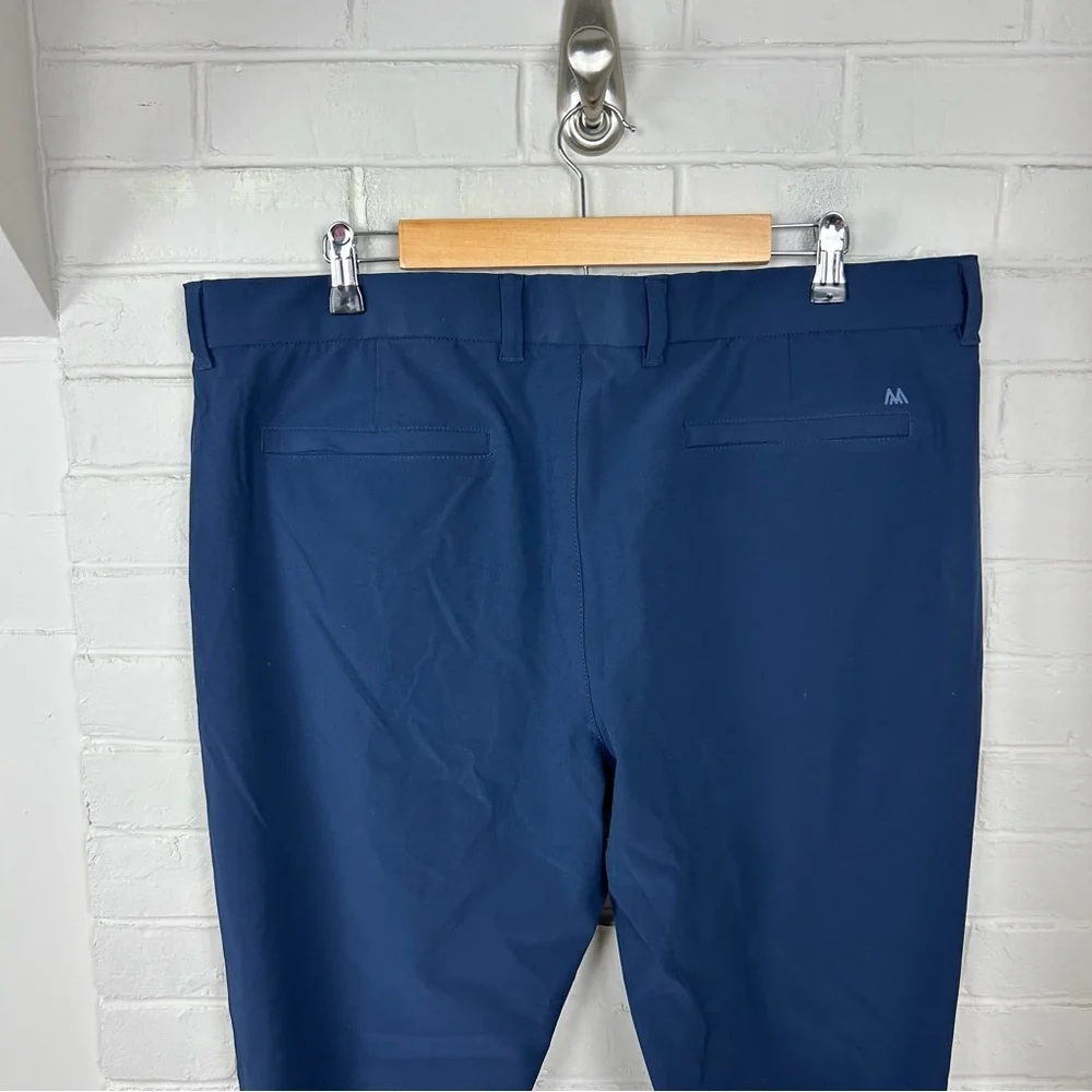 Mizzen+Main Navy Helmsman Slim Chino Pants Size 38W X 34L